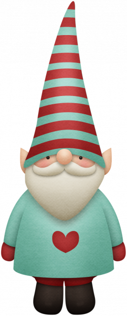 KAagard_GnomeForHolidays_Gnome_Elf_Blue_1.png | Gnomes, Clip art and ...