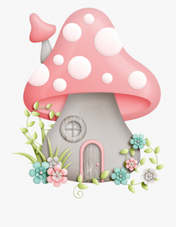 Mushroom Clipart Enchanted - Pink Mushroom House #145781 ...