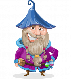 Vector Old Male Wizard Character - Osborne the Magic Virtuoso ...