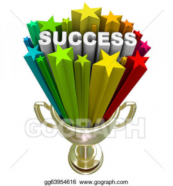 Drawing - Success trophy - a winning accomplishment. Clipart ...