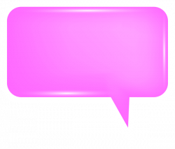 Bubble Speech Pink PNG Transparent Clip Art Image | Gallery ...