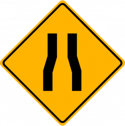 WA-23 Narrow Road Ahead – Western Safety Sign