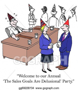 Clipart - Annual sales goals. Stock Illustration gg69228734 ...