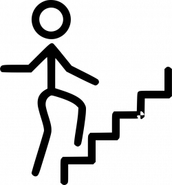 Person Climbing Stairs Svg Png Icon Free Download (#530646 ...