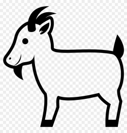 Goat Emoji Png - Goat Emoji Black And White, Transparent Png ...