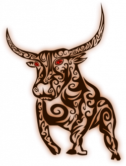 Clipart - Abstract bull