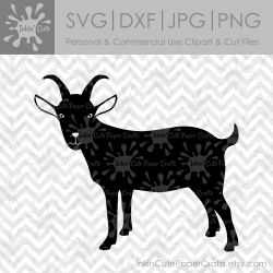 Goat Silhouette SVG, Goat SVG File, Goat Clipart, Goat Clip Art, SVG Goat,  Goat Cut File, Farm Animal svg, Show Goat svg, Farm svg Files