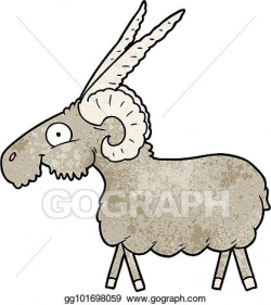 Vector Stock - Cartoon goat. Clipart Illustration ...