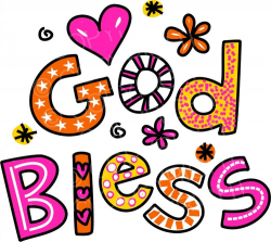 God Bless Whimsical Decorative Cartoon Text Clipart – Prawny ...