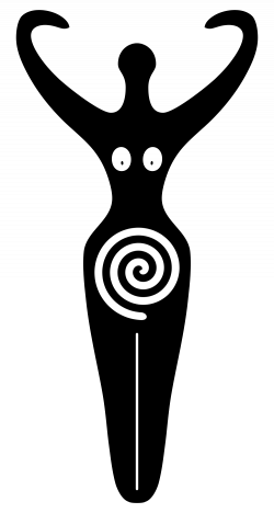 A Spiral Goddess symbol of modern neopaganism used by the Goddess ...