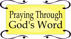 Praying Through Gods Word | Prayer Clipart