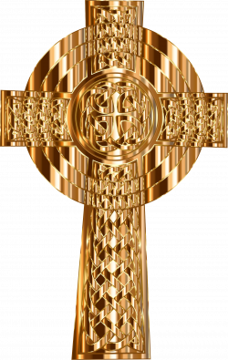 Clipart - Golden Celtic Cross