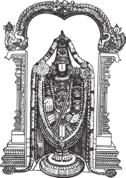 Tirupati Temple - Free Colouring Pages