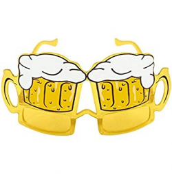Amazon.com: Fancy Dress Glasses Beer Pink Hippie Or Goggle ...