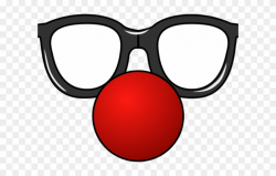 Goggles Clipart Cute Glass - Clown Nose Clipart - Png ...
