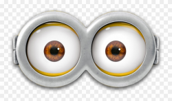 Goggles Clipart Minion - Minion Eyes, HD Png Download ...