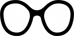 Eyeglasses Of Rounded Big Shape Svg Png Icon Free Download (#59219 ...