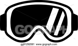 Vector Stock - Ski sport goggles. Clipart Illustration ...