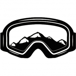 Snow Skiing Goggles #1 Equipment Snowboarding Mask Skier Ski Winter Extreme  Sport .SVG .EPS .PNG Clipart Vector Cricut Cut Cutting Download
