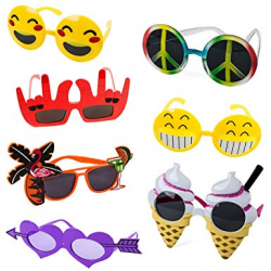 Tigerdoe Funny Sunglasses – 7 Pairs - Photo Booth Sunglasses – Party  Sunglasses – Costume Sunglasses - Summer Party Favors