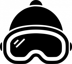 Skiier Snowboarding Goggles And Beanie Svg Png Icon Free Download ...