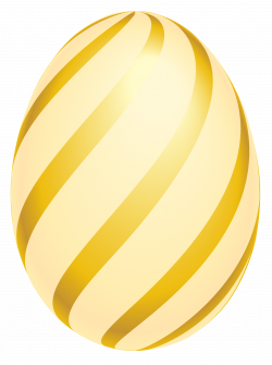 Easter Golden Striped Egg PNG Clipart Picture | Gallery ...