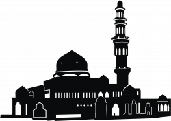 35++ Amazing Mosque Clipart Black And