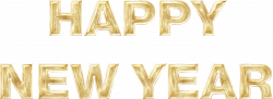 Clipart - Happy New Year Gold Enhanced