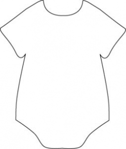 Onesie cut out | Party deco | Baby onesie template, Baby ...