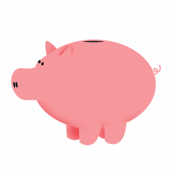 Piggy bank clipart no background - techFlourish collections