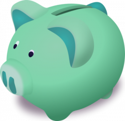 28+ Collection of Blue Piggy Bank Clipart | High quality, free ...