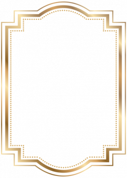 Border Frame Gold Transparent Clip Art | backgrounds - graphics ...