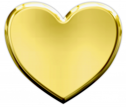 Gold hearts png