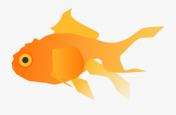 Goldfish Clipart Basic Fish - Goldfish #288923 - Free ...