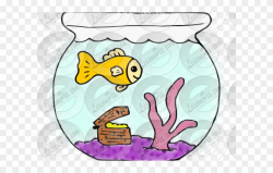 Fish Bowl Clipart Classroom Pet - Clip Art - Png Download ...