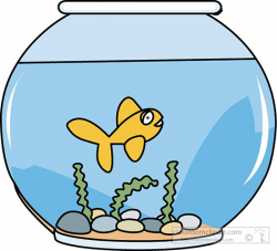 Fish bowl with a goldfish » Clipart Portal