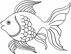 999+ Fish Clipart Black and White [Free Download | Goldfish ...
