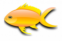 Onlinelabels Clip Art - Gold Fish Clip Art {#399631} - Pngtube