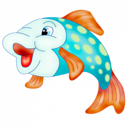 Goldfish Cartoon Illustration - Cartoon cute little fish 1024*1024 ...