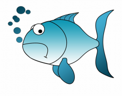 Goldfish Clipart Green - Sad Blue Fish Clipart Free PNG ...