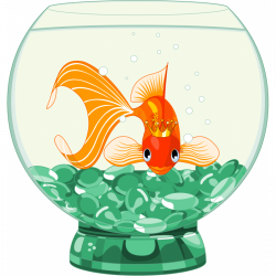 Cleo the Goldfish Sticker, Goldfish Sticker, Fish Decals, Animals ...