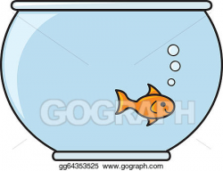 Vector Illustration - Fish in a bowl. EPS Clipart gg64353525 ...