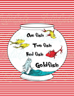 INSTANT DOWNLOAD - One Fish, Two Fish, Red Fish, Goldfish ...