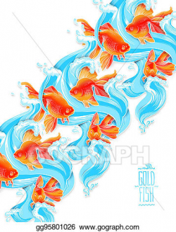 Stock Illustration - Goldfish illustration artwork line ...