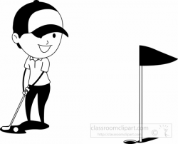 Golf Clipart Black And White | Free download best Golf ...