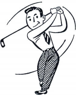 Retro Golf Clip Art - Funny! | thinking of my dad | Golf ...