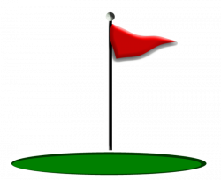 golf flag clip art black and white - OurClipart