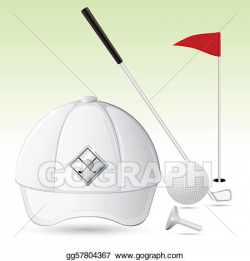 EPS Vector - Golf accessories. Stock Clipart Illustration ...