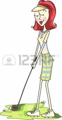 Stock Vector | Golf clip art | Golf fashion, Ladies golf ...