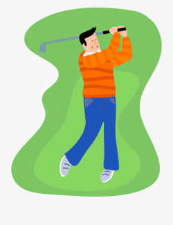 This Free Icons Png Design Of Golfing Guy - Clip Art Golfer ...